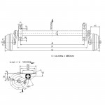 JARRUAKSELI 1800KG A1350/1835